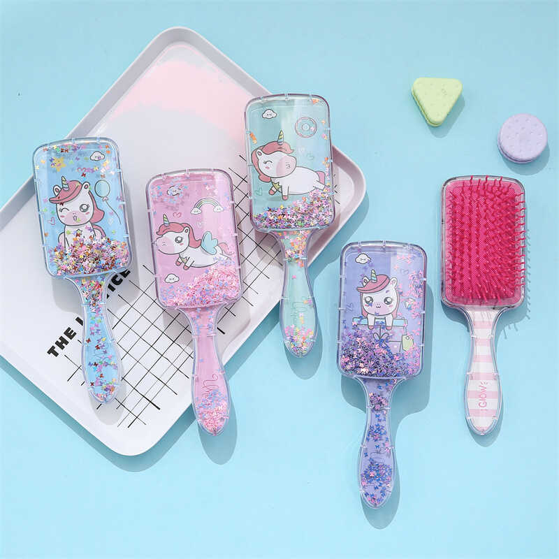 Щітка для волосся C 57956 (360) 4 види,”Єдиноріг”, ВИДАЄТЬСЯ ТІЛЬКИ МІКС ВИДІВ