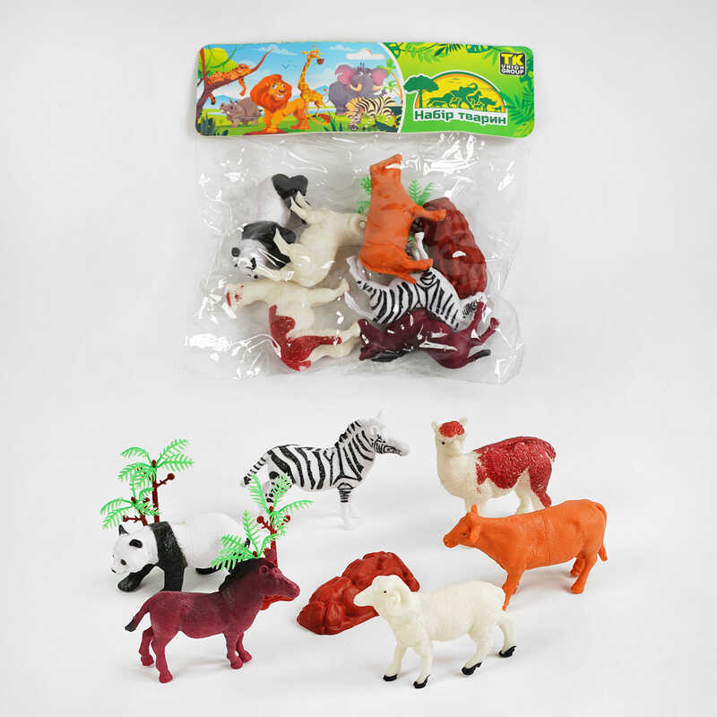 Набір тварин TK - 1674 (144) "TK Group", 6 фігурок, у пакеті