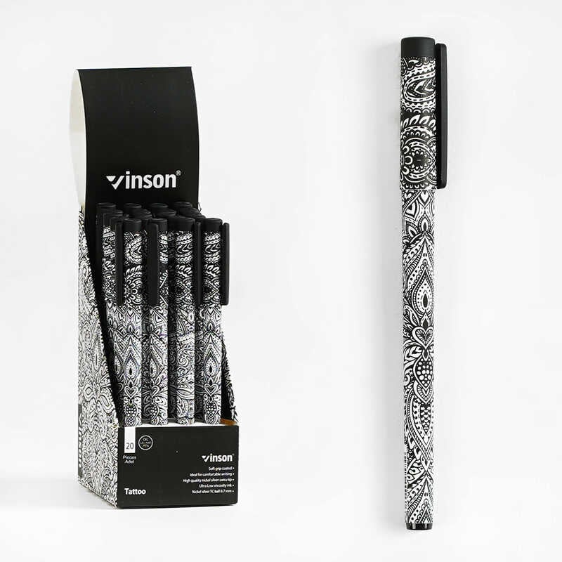 Набір кулькових ручок M 45639 (120) ЦІНА ЗА 20 ШТУК У БЛОЦІ, синя паста, товщина лінії 0,7 мм