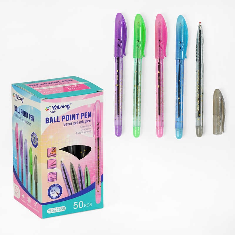 Ручка С 62101 (80) кулькова, синя паста, в коробці, ЦІНА ЗА 50 ШТУК В БЛОЦІ