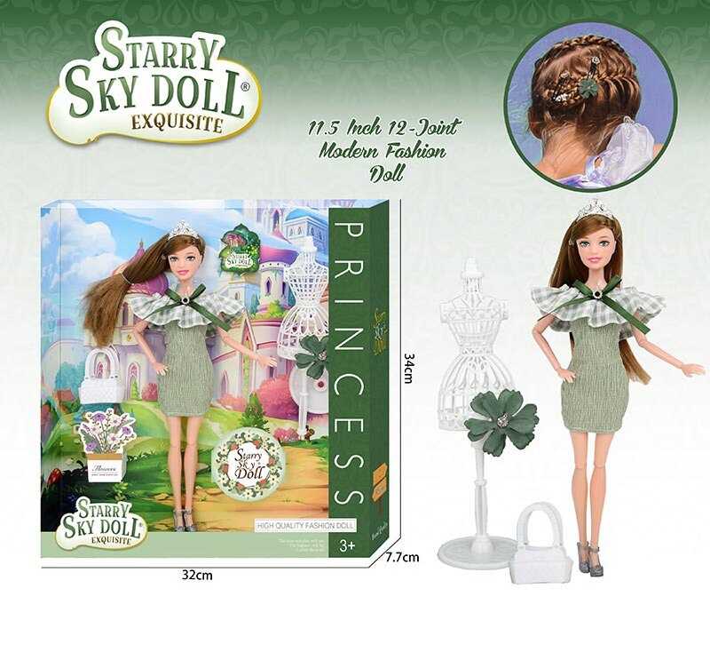 Лялька SK 027 (48/2) висота 30 см, манекен, сумочка, в коробці