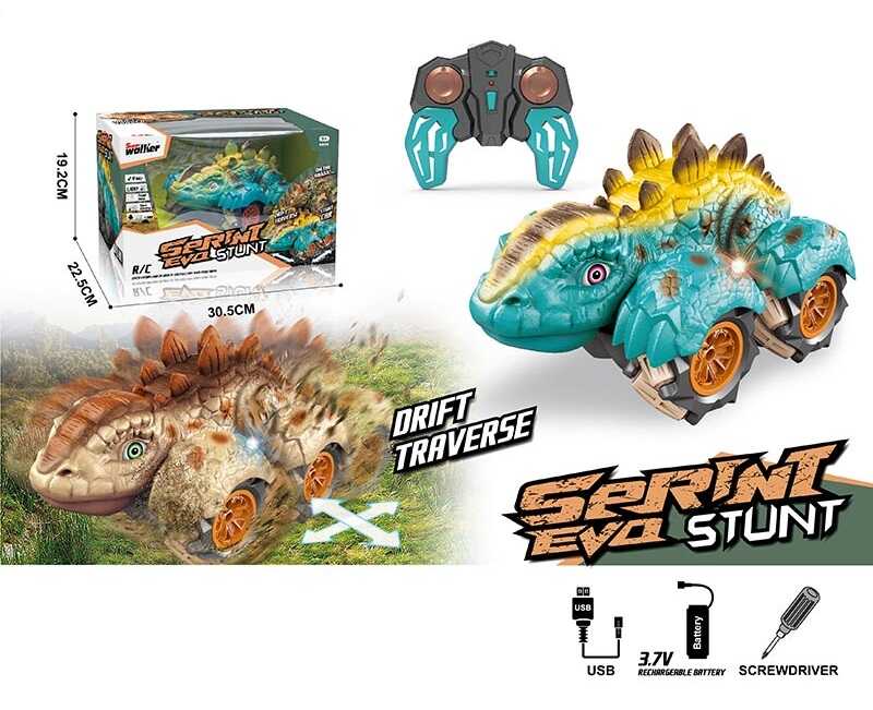 Машина на радіокеруванні 989-39 (18) “Динозавр”, підсвічування, акум. 3,7 V, пульт 2,4 G, гумові колеса, в коробці