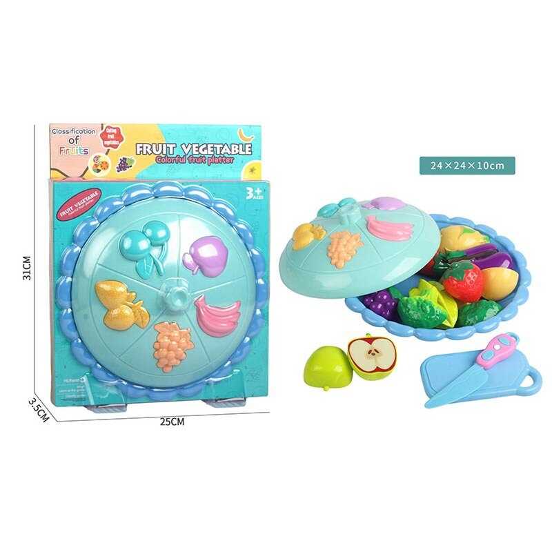 Набір продуктів 130 B2 (36/2) фрукти, овочі, ніж, дошка для нарізання, в коробці