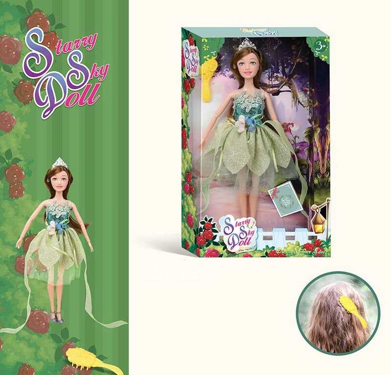 Лялька SK 054 (72/2) висота 30 см, діадема, щітка для волосся, в коробці