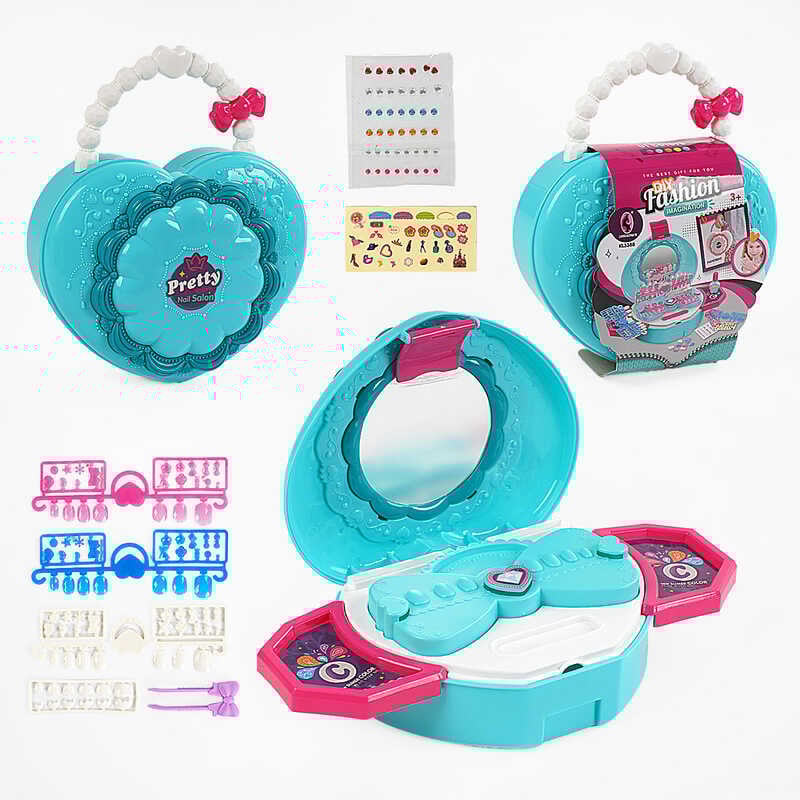 Набір для манікюру KL 3388 (60/2) накладні нігті, клейкі основи. декор, у боксі