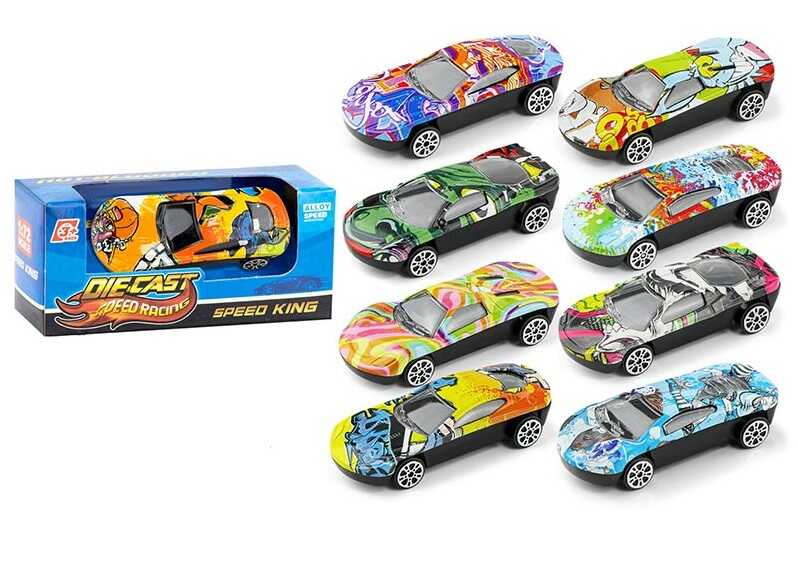 Машинка K 112 A2 (1080/3) 8 видів, металопластик, в коробці, ВИДАЄТЬСЯ МІКС 