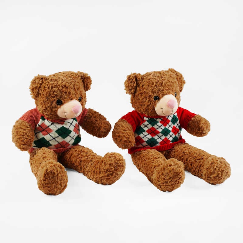 М`яка іграшка C 62993 (54) “Ведмедик”, 2 види, знімний светрик, висота 65 см