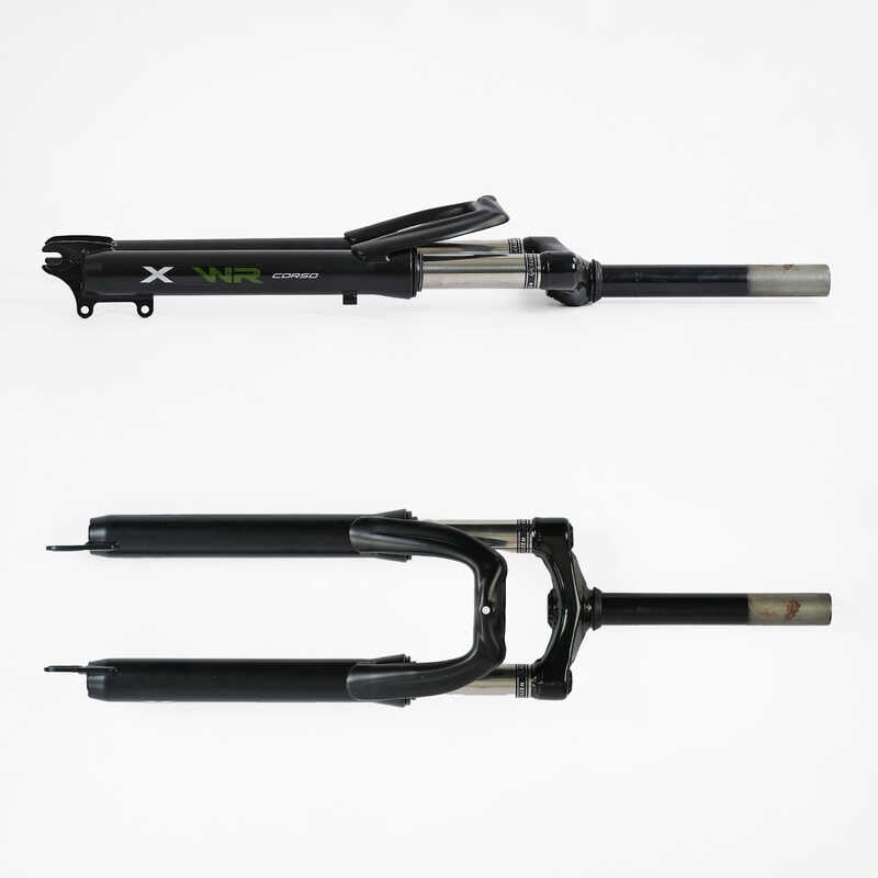 Вилка велосипедна амортизаційна 26'' WL-26401 (1) (10) матеріал сталь, 38мм, без перемикача