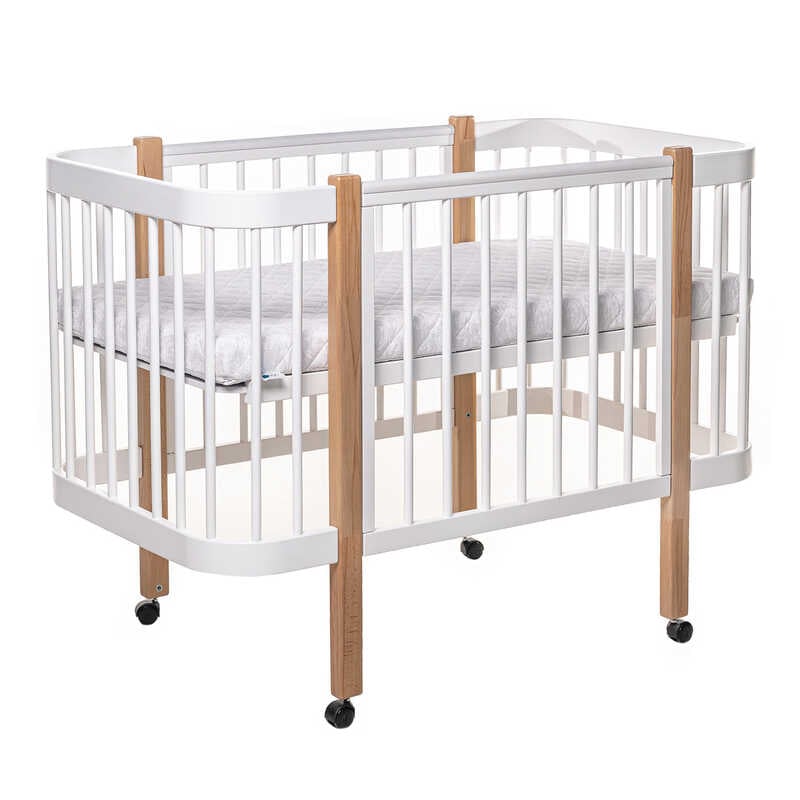 гр Ліжечко БУК "Світанок" колір біло-натуральний, без шухляди DS-9011 (1) маятниковий механізм