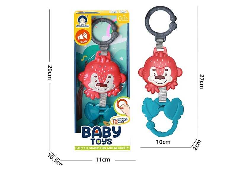 Брязкальце 988-8 (144) “Мавпочка”, 12 мелодій, від батарейок, в коробці