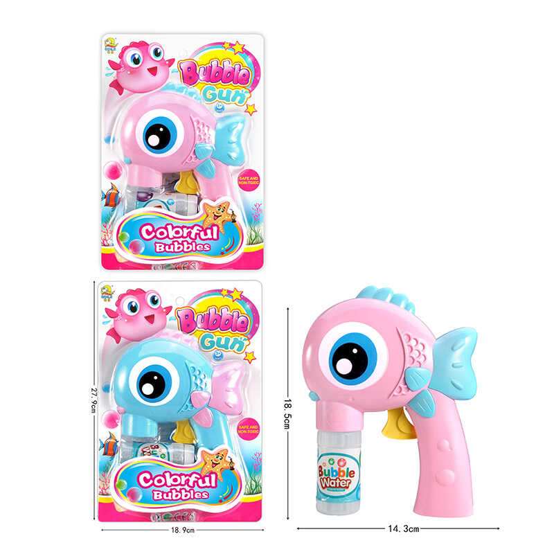 Пістолет з мильними бульбашками 502 (72/2) 2 кольори, механічний, 2 пляшечки із мильною рідиною, на листі