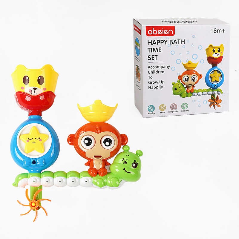 Гра для ванни 52026 (72/2) лієчки, присоски, водяне колесо, в коробці