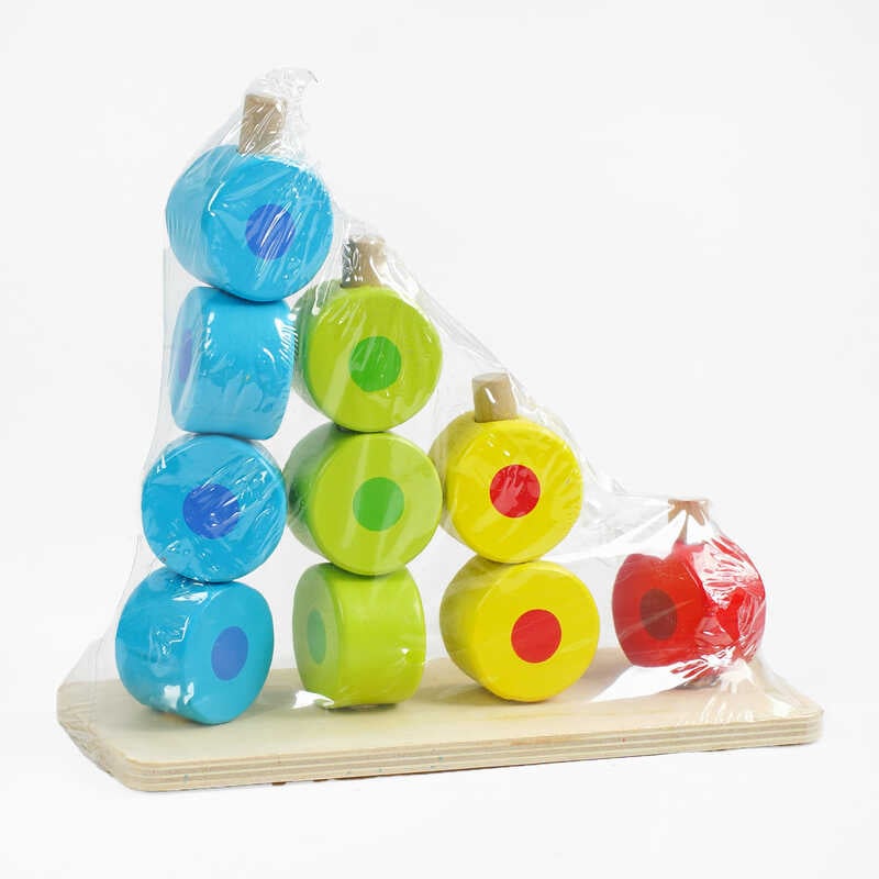 Логічна гра C 61425 (64) пірамідка, геометричні фігури, у плівці