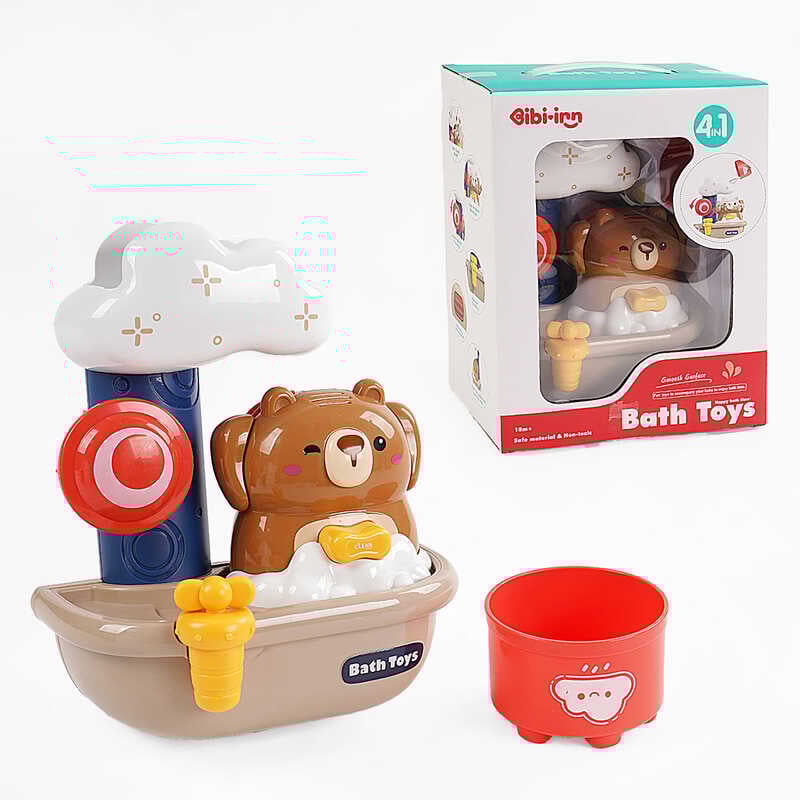 Гра для ванни 688-45 (18) кухлик, водяний млин, генерує піну, на присосках, в коробці