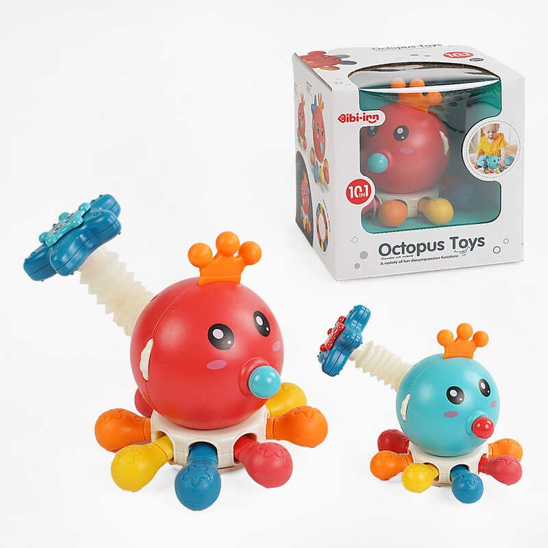 Розвивальна гра 6032 (36) 2 кольори, тріскачка, брязкальце, спіннер, завідний механізм, в коробці