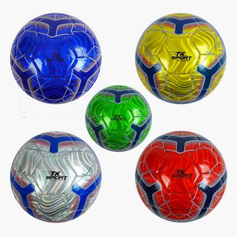 М'яч футбольний C 54969 (80) 5 видів, матеріал PU, вага 320-330 грамів, розмір №5,  ВИДАЄТЬСЯ ТІЛЬКИ МІКС ВИДІВ