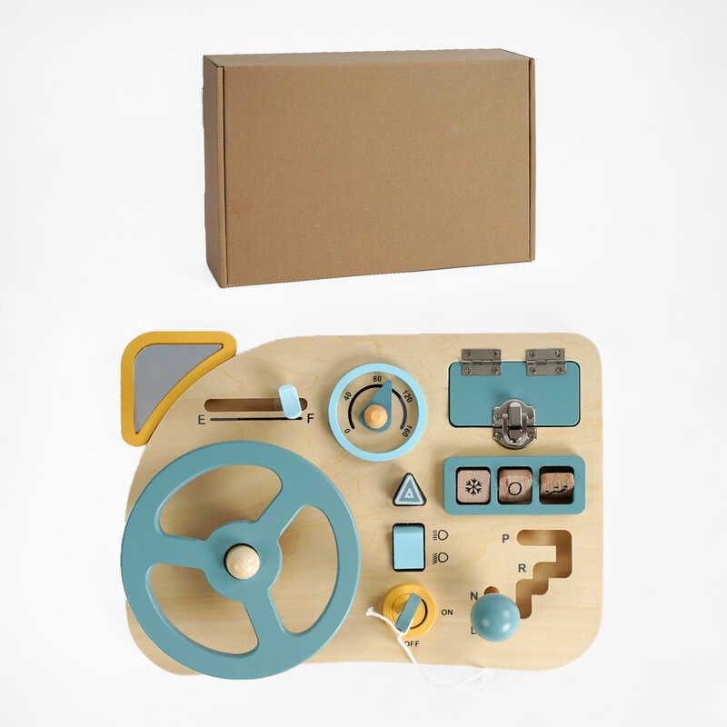 Бізіборд C 64852 (16) імітація керування машиною, 10 елементів, в коробці