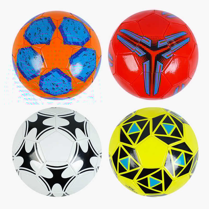 М'яч футбольний C 64665 (100) 4 види, розмір №5, матеріал PVC, 280 грамів, гумовий балон, ВИДАЄТЬСЯ ТІЛЬКИ МІКС ВИДІВ