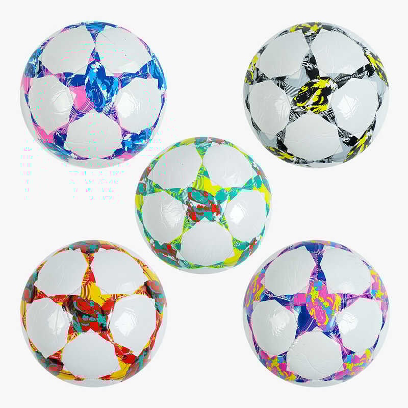 М`яч футбольний C 62406 (80) 5 видів, вага 310-330 грамів, матеріал м`який PVC, ВИДАЄТЬСЯ МІКС 