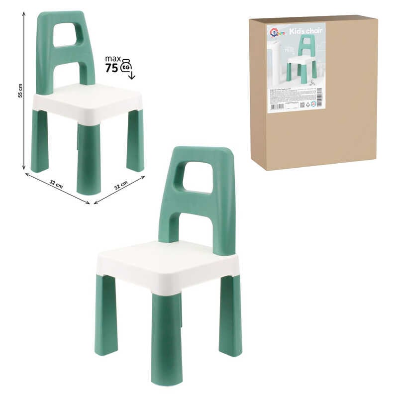 гр Дитячий стілець 0181 (1) Ментоловий "Technok Toys", 32х32х55 см, у коробці