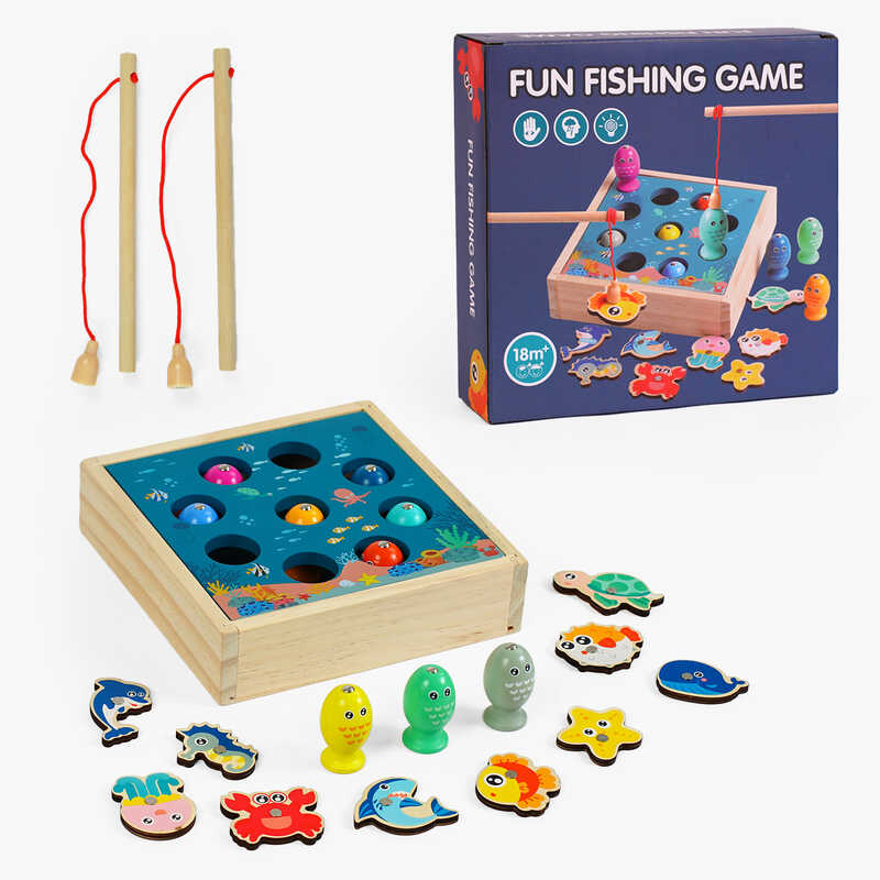 Риболовля C 65031 (24) магнітна, 2 вудки, рибки, в коробці