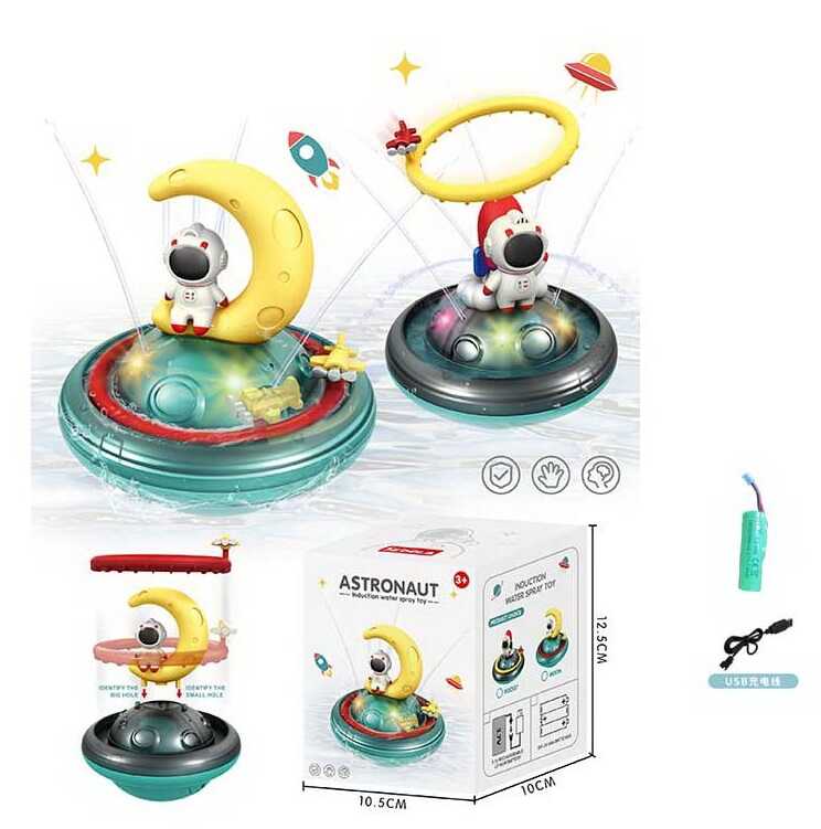 Гра для ванни 8366-54 А (96) “Астронавт”, звук, підсвічування, сенсорні датчики води, пускає фонтанчик, в коробці
