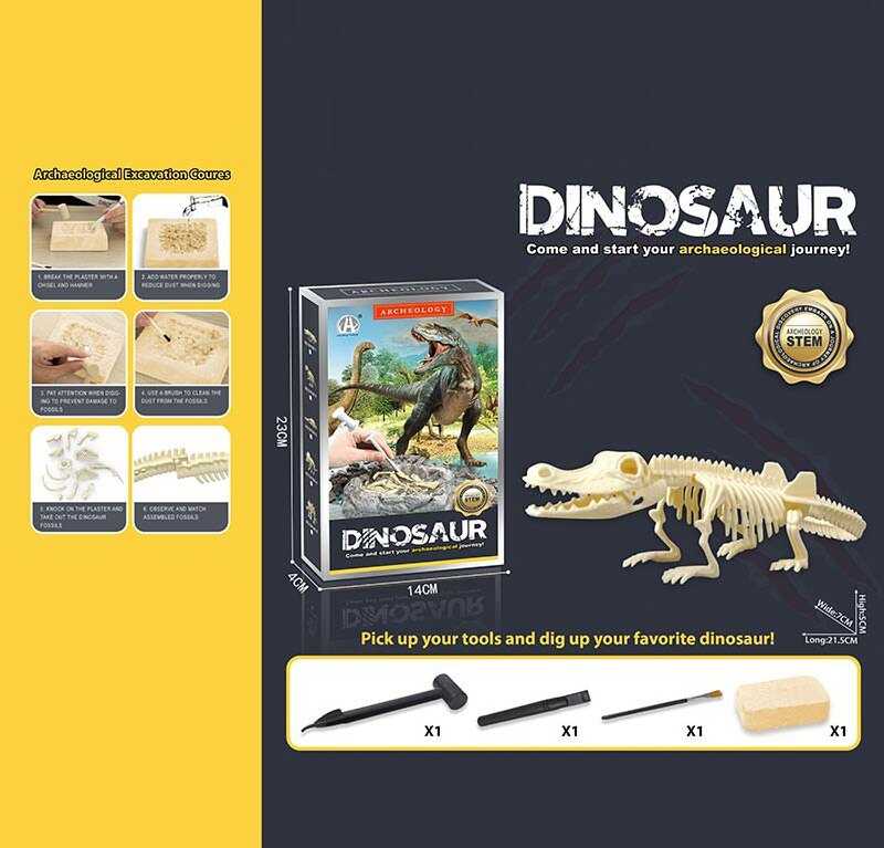 Розкопки CH 1301-1 (60) гіпсовий брикет, набір інструментів, в коробці