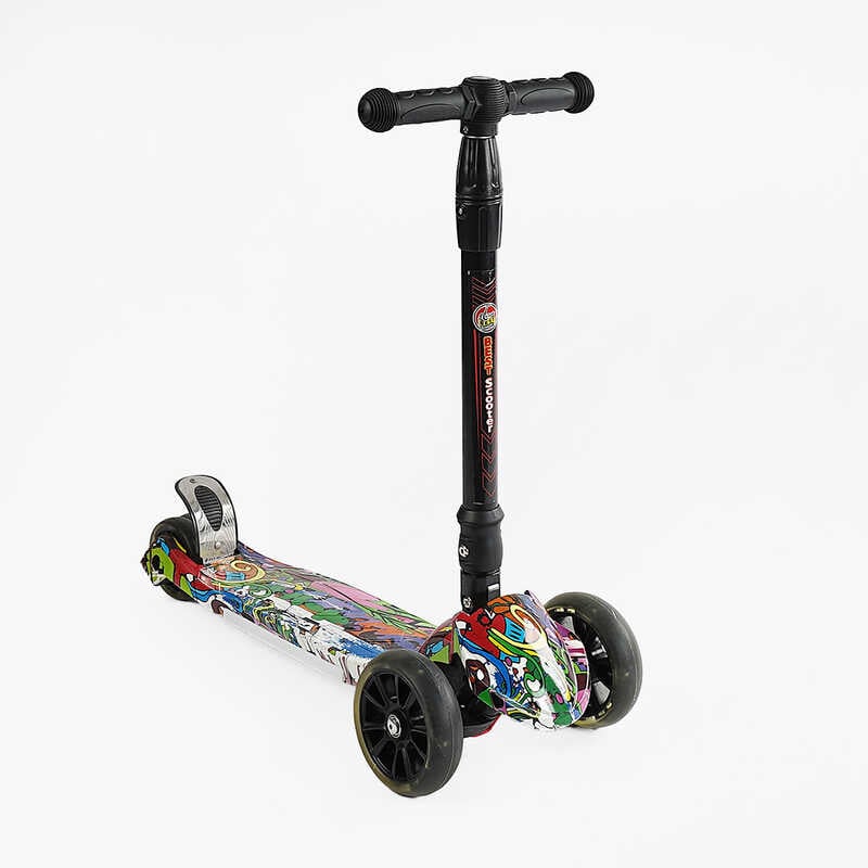 Самокат А 24718/ 7505 (8) світло, d передніх колес 14 см, d задніх колес 8 см