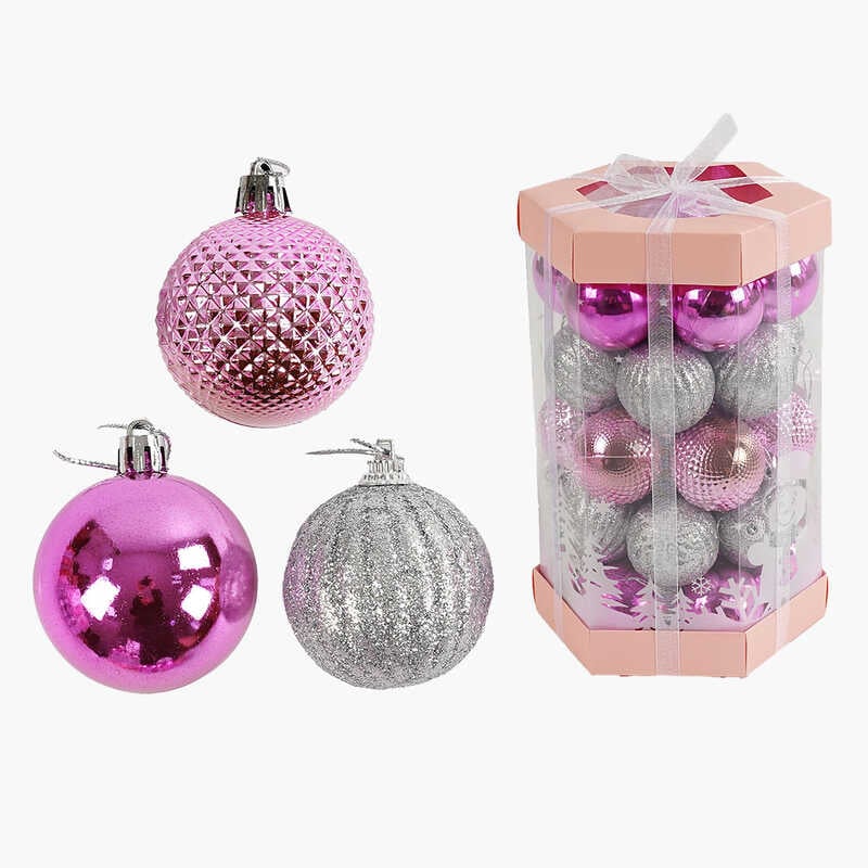 Новорічні прикраси C 67410 (48) 35 штук, кульки, D = 5 см, в слюді