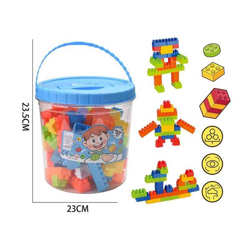 Конструктор J 543-1 (24) 62 деталі, у відрі