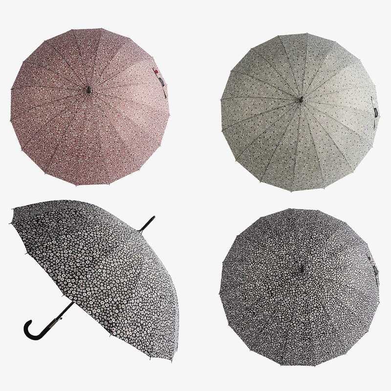 Парасолька C 68642 (48) напівавтомат, d = 102 см, довжина 88 см, 16 спиць, в пакеті, ВИДАЄТЬСЯ МІКС ВИДІВ