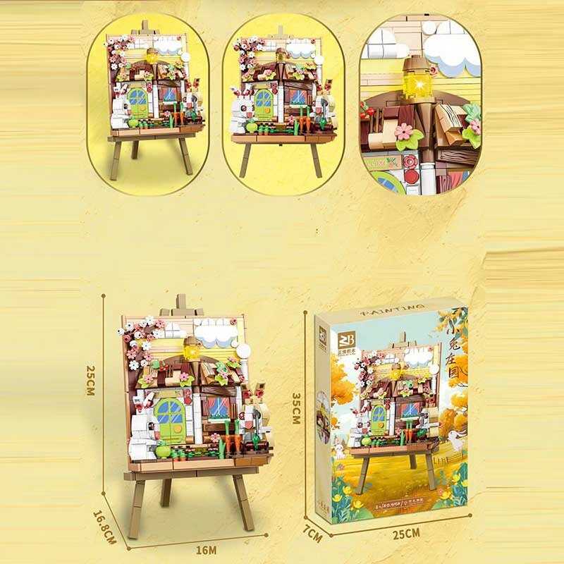 Конструктор 9154 (24) “Пейзаж”, підсвічування, в коробці