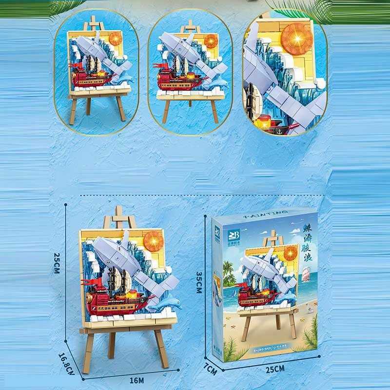 Конструктор 9153 (24) “Пейзаж”, підсвічування, в коробці