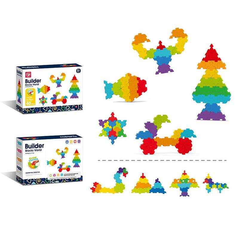 Конструктор 188-666 (60) 40 елементів, деталі-пазли, в коробці