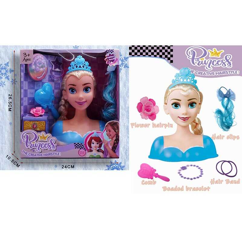 Манекен для зачісок 2801 Штрих = 35394 (48/2) аксесуари, гребінець, в коробці