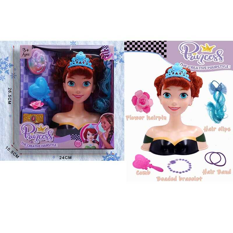 Манекен для зачісок 2801 Штрих = 35431 (48/2) аксесуари, гребінець, в коробці