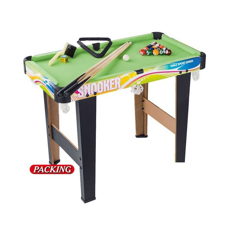 Більярд дитячий 2035+3 (6) розмір стола - 61х35х47 см, 2 кийки, кулі, трикутник, щіточка, в коробці