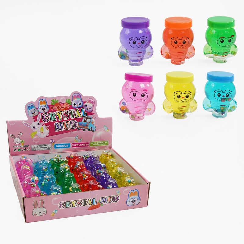 Лизун C 68862 (20) ЦІНА ЗА 24 ШТУКИ В БЛОЦІ, кульки, в коробці