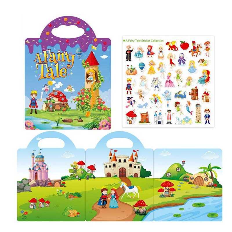 Зошит з наліпками LY 63022 (200) багаторазові наліпки, в пакеті