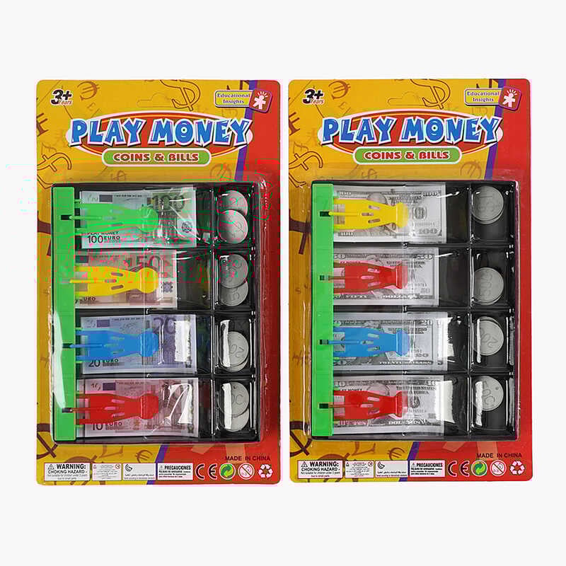 Гроші 929-033 (240/2) 2 види, банкноти, монети, каса, на листі