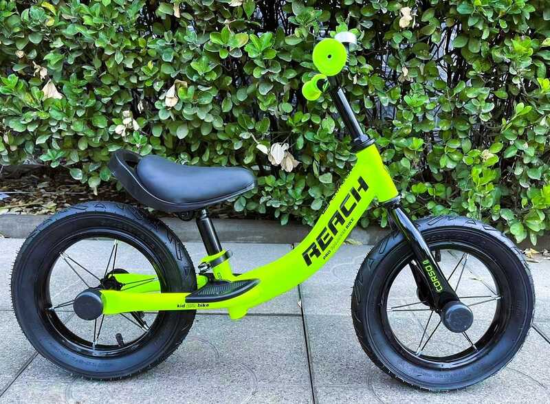 Велобіг "CORSO Reach" RC-6047-43 (1) сталева рама, колесо 12", надувні колеса, підніжка, підставка для ніг, дзвіночок