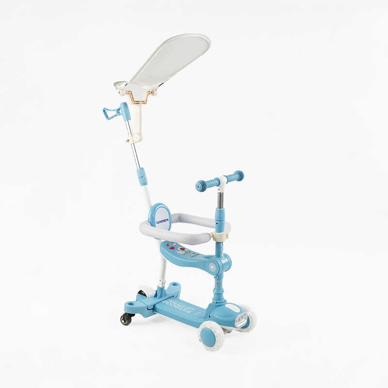 Самокат 5в1 "Skyper" BT-41722 (8) колеса PU125х40мм зі світлом, укр озвучування та підсвічування платформи,с ДОП. КОЛЕСАМИ, захисний бампер, в коробці