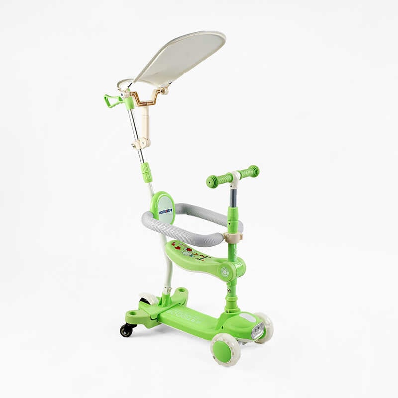 Самокат 5в1 "Skyper" BT-52309 (8) колеса PU125х40мм зі світлом, укр озвучування та підсвічування платформи,с ДОП. КОЛЕСАМИ, захисний бампер, в коробці