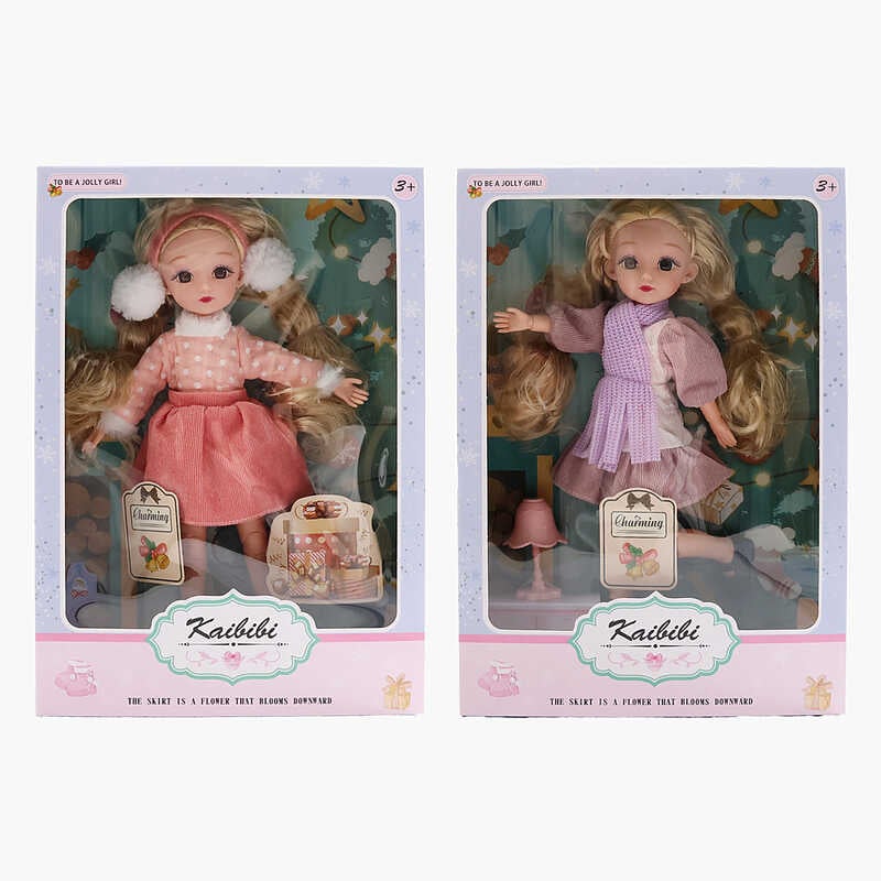 Лялька WG 801-1 (48/2) 2 види, висота: 30 см, знімний одяг, шарнірні суглоби, в коробці