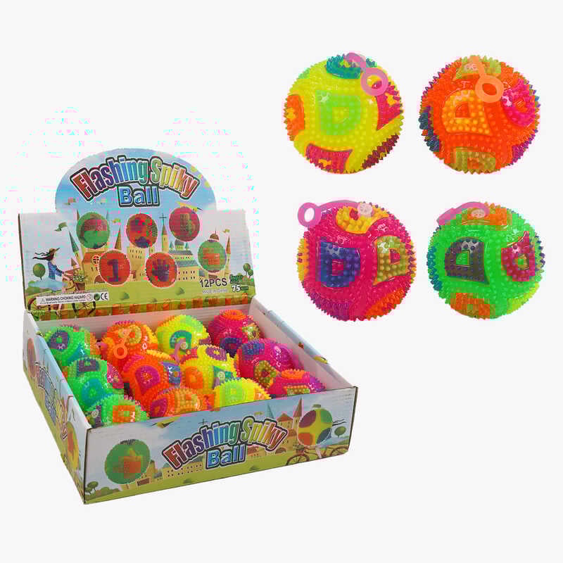 М`яч стрибун C 70423 (30) ЦІНА ЗА 12 ШТУК В БЛОЦІ, підсвічування, пискавка, в коробці