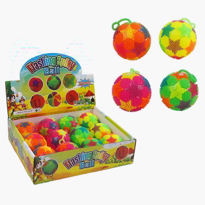 М`яч стрибун C 70432 (30) ЦІНА ЗА 12 ШТУК В БЛОЦІ, підсвічування, пискавка, в коробці