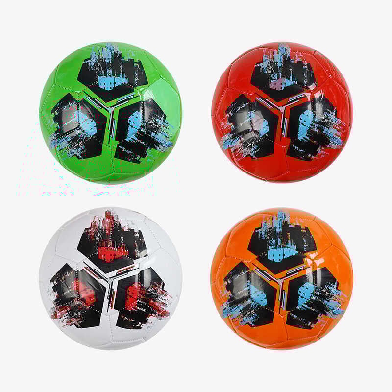 М`яч футбольний C 70300 (80) 4 види, вага 300-310 грамів, гумовий балон, матеріал PVC, розмір №5, ВИДАЄТЬСЯ МІКС 