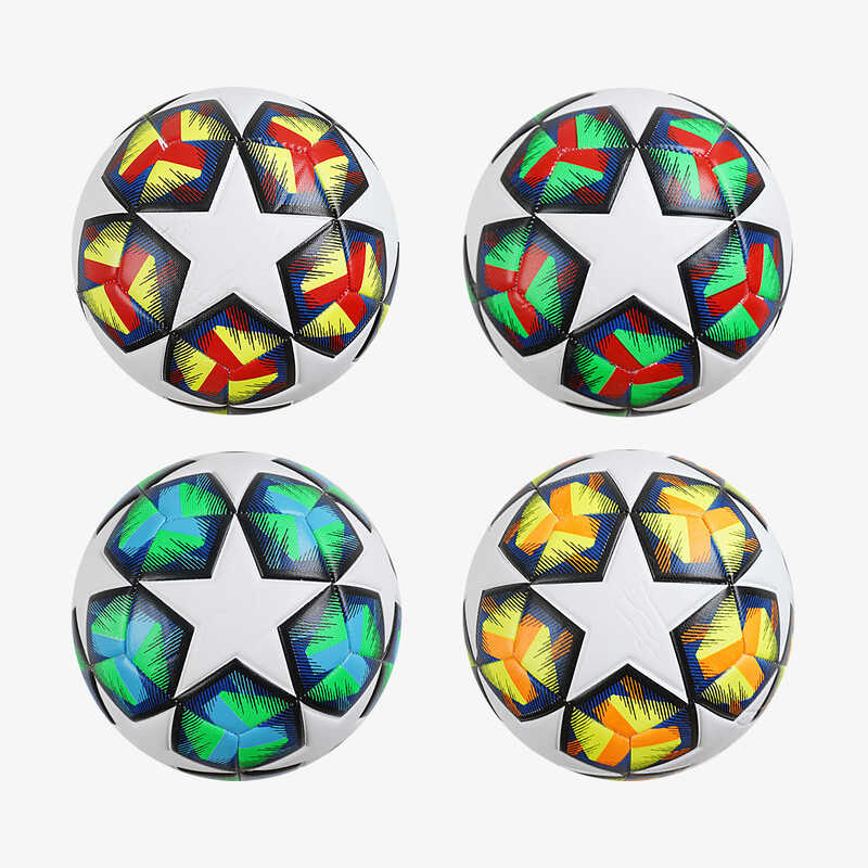 М`яч футбольний C 70318 (60) 4 види, розмір №5, матеріал TPE, 310-330 грамів, гумовий балон, ВИДАЄТЬСЯ ТІЛЬКИ МІКС ВИДІВ