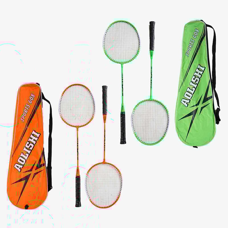 Бадмінтон D 40128 (50) 2 кольори, 2 ракетки, металевий каркас, в чохлі