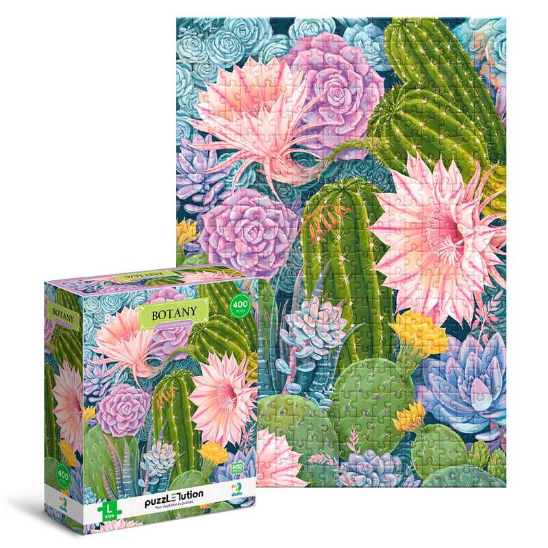 гр Пазл Easy-L "Ботаніка. Кактуси та сукуленти" 300613 (24) "DoDo", 400 елементів, в коробці